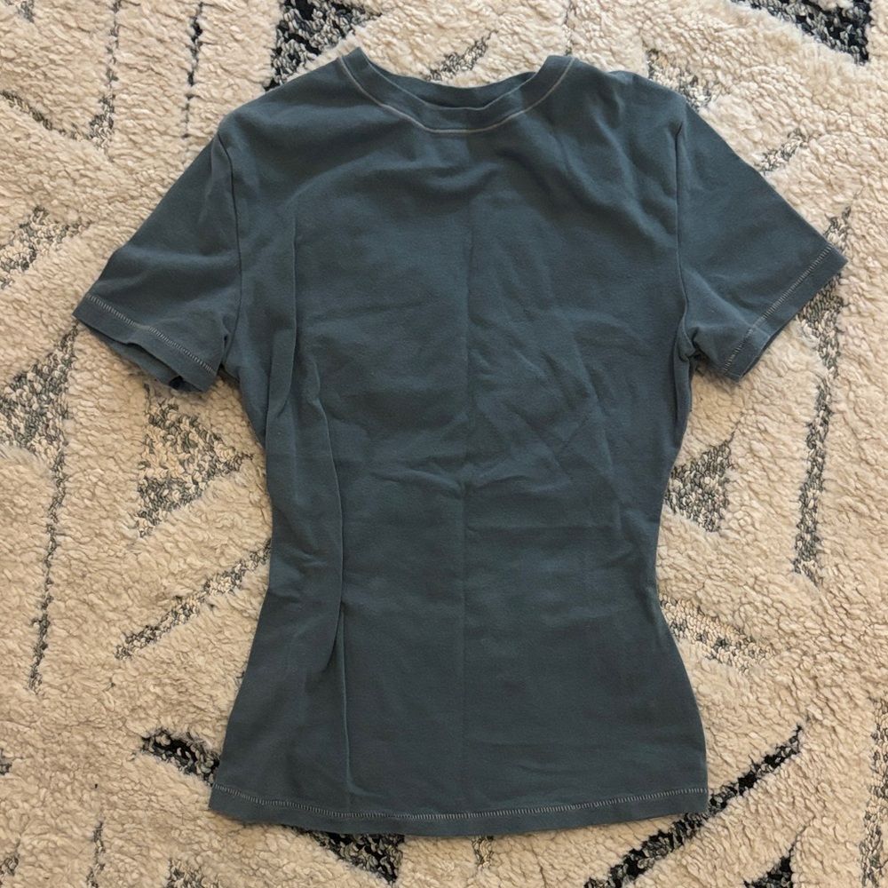 SKIMS Blue Short Sleeve Tee